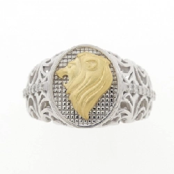 Nhẫn kim cương PT950/K18YG hình sư tử 0.126CT - Hàng hiệu Authentic 845584