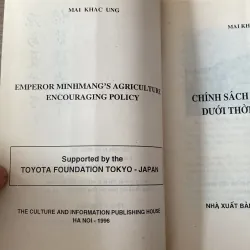 CHÍNH SÁCH KHUYẾN NÔNG DƯỚI THỜI MINH MẠNH (XB 1996) 791115