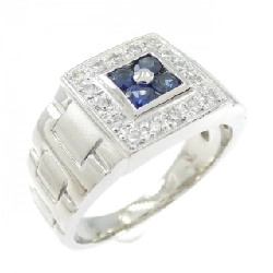 Nhẫn Sapphire PT900 0.38CT - Hàng hiệu Chính hãng