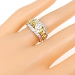 Nhẫn kim cương K18YG/PT 0.318CT 673118