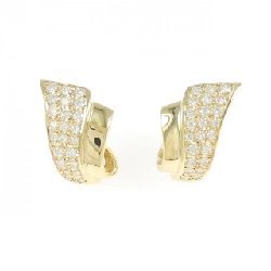 K18YG Bông tai kim cương 0.93CT - Hàng hiệu Authentic