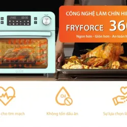 Lò nướng kiêm nồi chiên không dầu UNIE Q36 – Nấu ngon, Không dầu mỡ 714244