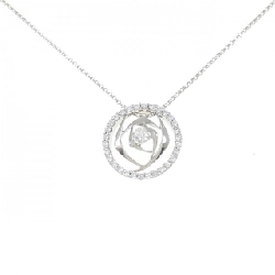 Dây chuyền kim cương 750WG 0.52CT - Hàng hiệu Authentic