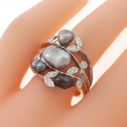 Nhẫn ngọc trai nước ngọt K18WG - Hàng hiệu Authentic 854776