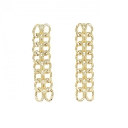 K18YG Bông tai - Hàng hiệu Chính hãng