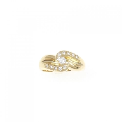 Nhẫn kim cương K18YG 0.09CT 673234