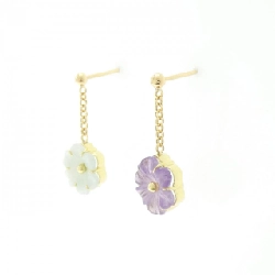 Bông tai hoa amethyst 1.55CT - Hàng hiệu Authentic 845153