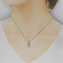 K18WG Hoa Kim Cương Dây Chuyền 0.50CT - Hàng hiệu Chính hãng 859107