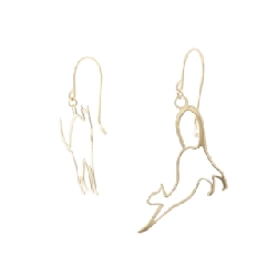 K18YG Bông tai mèo - Hàng hiệu Chính hãng 876002