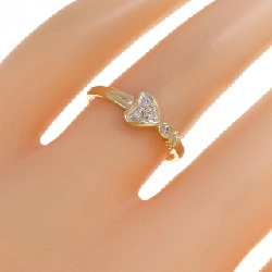 Nhẫn kim cương hình trái tim K18YG 0.05CT 669267