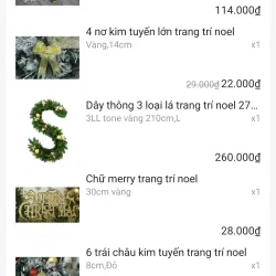 Pass cây thông Noel 1.8m kèm set trang trí 972575