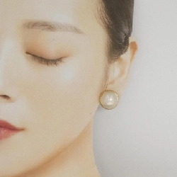 K18YG Mabe Pearl Earrings - Hàng hiệu Authentic 866968