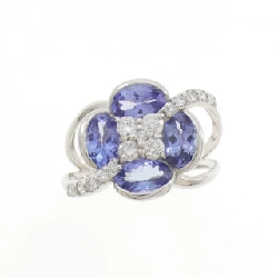 Nhẫn Tanzanite K18WG Hoa 1.74CT - Hàng hiệu Chính hãng 850210