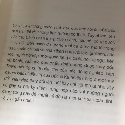 Khi hơi thở hóa thinh không- Cam kết sách thật mới 99%- tủ3.1 5225
