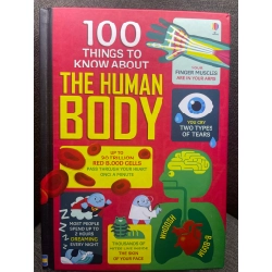 100 things to know about the human body mới 90% sách màu ngoại văn khoa học đời sống Usborne HPB1605 SÁCH NGOẠI VĂN 181580