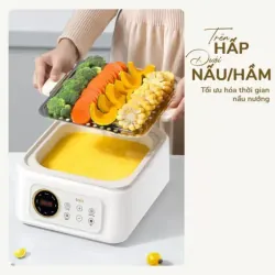Nồi lẩu hấp đa năng UNIE UE668 10L, lòng nồi Ceramic cao cấp mới, 8 chức năng nấu 588861