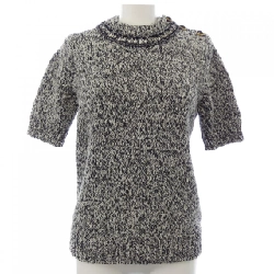 Louis Vuitton LOUIS VUITTON Viền đá quý Tweed FMKM94OJ7 Áo len