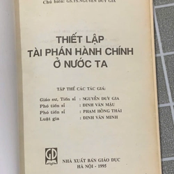 Chủ biên: GS.TS.NGUYỄN DUY GIA THIẾT LẬP TÀI PHÁN HÀNH CHÍNH Ở NƯỚC TA 545910