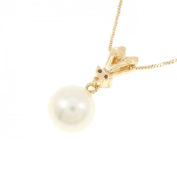 K18YG Ngọc trai Akoya Dây chuyền 7.7mm - Hàng hiệu Chính hãng 857711