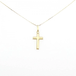 K18YG Dây chuyền hình chữ thập - Hàng hiệu Chính hãng