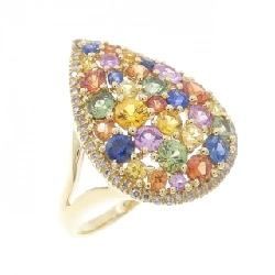 Nhẫn Sapphire K18YG 1.85CT - Hàng hiệu Chính hãng