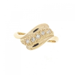 Nhẫn kim cương K18YG 671841