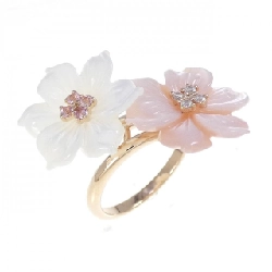 Nhẫn đá màu hoa K18PG