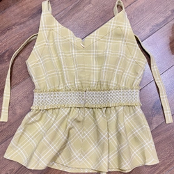 ÁO KIỂU KẺ CARO UPTOSECONDS SIZE S 509317