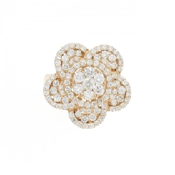 Nhẫn kim cương pavé hoa K18PG 1.12CT 672227