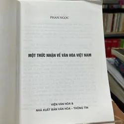 MỘT NHẬN THỨC VỀ VĂN HOÁ VIỆT NAM- PHAN NGỌC 708846