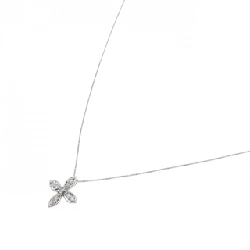 K18WG/750WG Hoa Tai Kim Cương Dây Chuyền 0.10CT - Hàng hiệu Chính hãng 860568