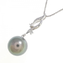 K18WG/K14WG Ngọc trai đen dây chuyền 8.3mm - Hàng hiệu Chính hãng 857793