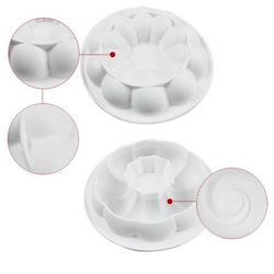 Khuôn silicon làm đế bánh, rau câu tròn hình bí ngô - Loại 21 cm - Mã số 1167 338454