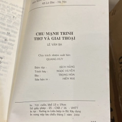 CHU MẠNH TRINH - THƠ VÀ GIAI THOẠI (XB 2000) 528983