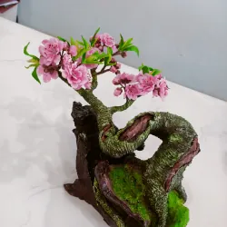 HOA ĐÀO BONSAI ĐẤT SÉT 799553