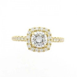 Nhẫn kim cương K18YG 0.535CT E SI2 VG - Hàng hiệu Authentic 873744