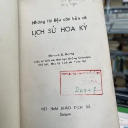 NHỮNG TÀI LIỆU CĂN BẢN VỀ LỊCH SỬ HOA KỲ - RICHARD B. MORRIS 970610