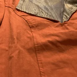 Áo kiểu nữa form dài may hai lớp mới 100% size xs màu cam đất  729199