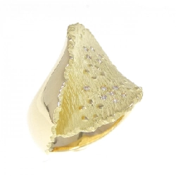 Nhẫn kim cương K18YG 0.11CT