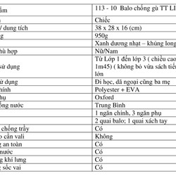 Balo chống gù TT LIFE 113 - 10 màu xanh dương nhạt hình khủng long baby 74330