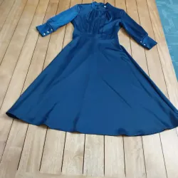 VÁY LỤA XANH NAVY – THƯƠNG HIỆU ITALY, 1023160