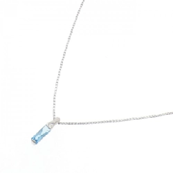 PT900/PT850 Blue Topaz Necklace - Hàng hiệu Authentic 859804