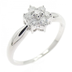 Nhẫn kim cương hoa K18WG 0.20CT - Hàng hiệu Authentic