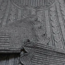 Áo len nữ tay dài màu xám MỚI 95% 1029467