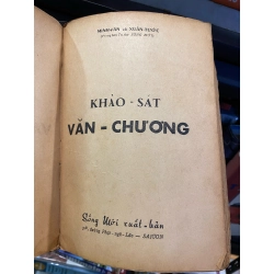 Khảo sát văn chương: luyện thi tú tài A, B, C, D & T.H đệ nhất cấp - Mnh Văn và Xuân Tước 305030