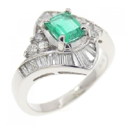 Nhẫn Emerald PT900 0.50CT - Hàng hiệu Chính hãng