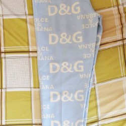 Bộ đồ pijama nữ ngắn tay chất vải kate họa tiết D&G 18821