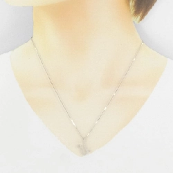 K18WG Chữ cái U Dây chuyền kim cương 0.19CT - Hàng hiệu Chính hãng 861176