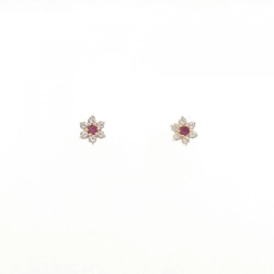 Coco Shunick Bông tai Hoa Ruby - Hàng hiệu Chính hãng