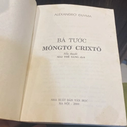 BÁ TƯỚC MÔNGTƠ CRIXTÔ (XB 2000) 499805
